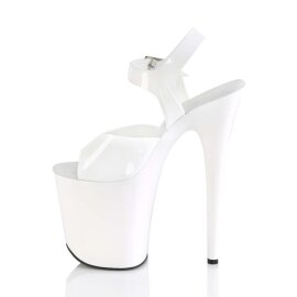 Pleaser Sandalia de Tacón FLAMINGO-808N Blanco EU-37 / US-7