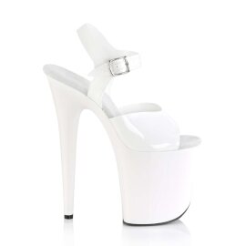 Pleaser Sandalia de Tacón FLAMINGO-808N Blanco EU-37 / US-7