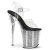 Pleaser Sandalia de Tacón FLAMINGO-808SRS Plata Transparente EU-35 / US-5
