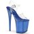 Pleaser Sandalia de Tacón FLAMINGO-808T Transparente Azul EU-35 / US-5