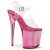 Pleaser Sandalia de Tacón FLAMINGO-808T Transparente Rosa EU-37 / US-7