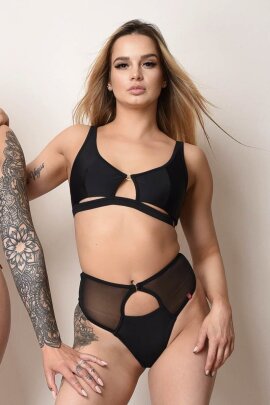 Pole Addict Top Slightly Spicy Negro M