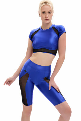 MÆD Top Laecker 1.0 Azul Cobalto + Negro S