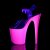 Pleaser Sandalia de Tacón FLAMINGO-808UVG Transparente Purpurina Rosa Claro Neón EU-35 / US-5