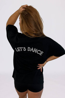 AMBR Designs Camiseta Oversize Lets Dance Negro L