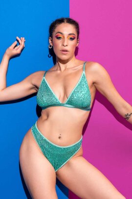 RAD Pantalones Cortos Aglow Verde Marino XS