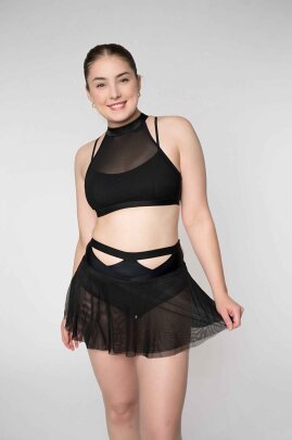 Zasha Polewear Pantalones Cortos Tiro Alto Layla Negro XS