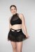 Zasha Polewear Pantalones Cortos Tiro Alto Layla Negro M
