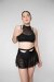Zasha Polewear Pantalones Cortos Tiro Alto Layla Negro M