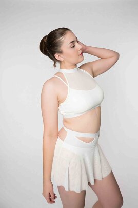 Zasha Polewear Pantalones Cortos Tiro Alto Layla Blanco XL