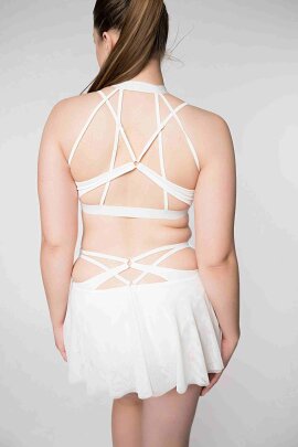 Zasha Polewear Pantalones Cortos Tiro Alto Layla Blanco XL