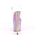 Pleaser Sandalia de Tacón FLAMINGO-808WR Transparente Lila Holograma EU-35 / US-5