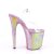 Pleaser Sandalia de Tacón FLAMINGO-808WR Transparente Lila Holograma EU-35 / US-5