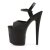 Pleaser Sandalia de Tacón FLAMINGO-809-2G Purpurina Negra EU-37 / US-7