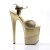Pleaser Sandalia de Tacón FLAMINGO-809-2G Purpurina Dorado EU-35 / US-5