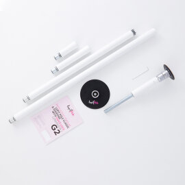 Lupit Pole Diamond G2 Quick Lock 45 mm Blanco Recubierto en Polvo 2,34 m - 2,83 m