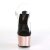Pleaser Sandalia de Tacón ADORE-708 Transparente Oro Rosado Claro Metalizado EU-36 / US-6