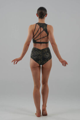 Juicee Peach Top Aria Negro & Dorado