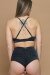 Zasha Polewear Pantalones Cortos Tiro Alto Faye Negro XS