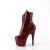 Pleaser ADORE-1020 Botín Plataforma Charol Burdeos EU-41 / US-11