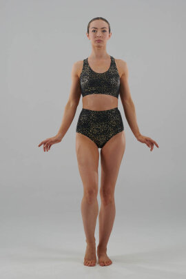 Juicee Peach Top Aria Negro & Dorado M
