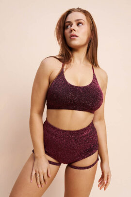 Lunalae Top Athena Coral Shimmer M