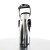 Pleaser Sandalia de Tacón FLAMINGO-809 Negro Charol Plata Metalizado EU-35 / US-5
