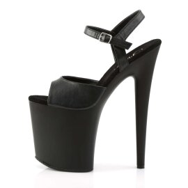 Pleaser Sandalia de Tacón FLAMINGO-809 Negro Sintético EU-35 / US-5