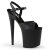 Pleaser Sandalia de Tacón FLAMINGO-809 Negro Sintético EU-35 / US-5