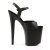 Pleaser Sandalia de Tacón FLAMINGO-809 Negro Sintético EU-35 / US-5