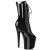 Pleaser FLAMINGO-1041GP Botines con Plataforma Charol Purpurina Negro EU-40 / US-10