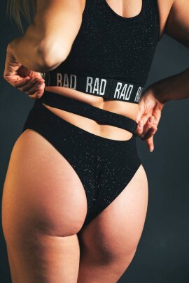 RAD Top Bahari Negro con Brillos L