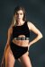 RAD Top Bahari Negro con Brillos L