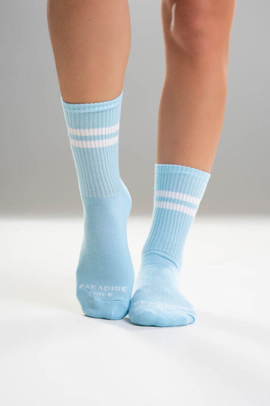 Paradise Chick Supreme Poledance Calcetines Azul pastel