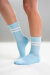 Paradise Chick Supreme Poledance Calcetines Azul pastel
