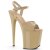 Pleaser Sandalia de Tacón FLAMINGO-809 Crema Charol EU-38 / US-8