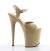 Pleaser Sandalia de Tacón FLAMINGO-809 Crema Charol EU-38 / US-8