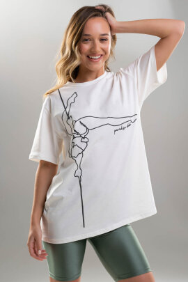 Paradise Chick Supreme Pole Dancer Camiseta Crema XS/S