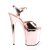 Pleaser Sandalia de Tacón FLAMINGO-809 Oro Rosado Claro Metálico Metalizado EU-35 / US-5