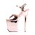 Pleaser Sandalia de Tacón FLAMINGO-809 Oro Rosado Claro Metálico Metalizado EU-37 / US-7