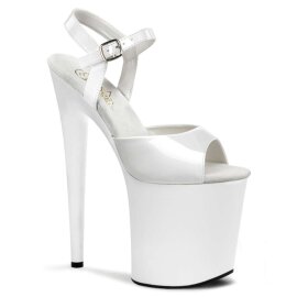 Pleaser Sandalia de Tacón FLAMINGO-809 Blanco EU-35 / US-5