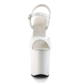 Pleaser Sandalia de Tacón FLAMINGO-809 Blanco EU-35 / US-5