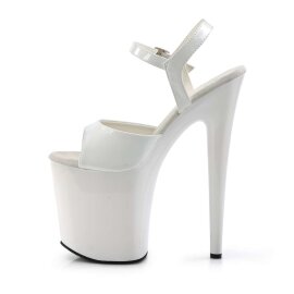 Pleaser Sandalia de Tacón FLAMINGO-809 Blanco EU-37 / US-7