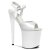 Pleaser Sandalia de Tacón FLAMINGO-809 Blanco EU-37 / US-7