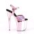 Pleaser Sandalia de Tacón FLAMINGO-809HG Rosa Holograma EU-35 / US-5