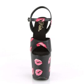Pleaser Sandalia de Tacón FLAMINGO-809KISSES Negro...