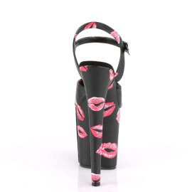Pleaser Sandalia de Tacón FLAMINGO-809KISSES Negro EU-36 / US-6