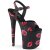 Pleaser Sandalia de Tacón FLAMINGO-809KISSES Negro EU-36 / US-6