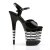 Pleaser Sandalia de Tacón FLAMINGO-809LN Negro Charol EU-38 / US-8