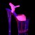 Pleaser Sandalia de Tacón FLAMINGO-809UVT Rosa Claro Neón EU-39 / US-9